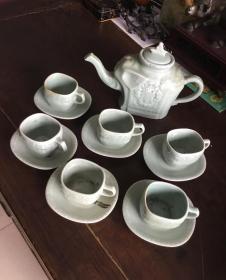 龙泉青瓷茶壶一套（一）-41950301