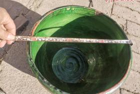 辽绿釉的卷缸-29718