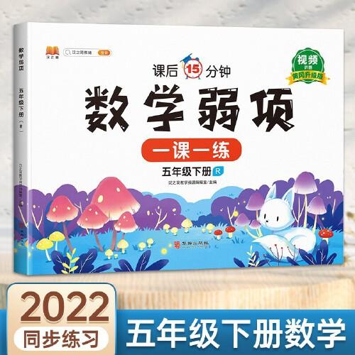 数学弱项训练五年级下册同步课堂练习册人教版小学5下册随堂专项训练练习题课前课后学习资料书