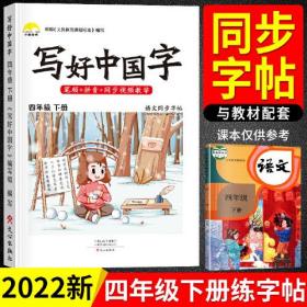 荣恒写好中国字小学语文4年级下册2024春  (d)