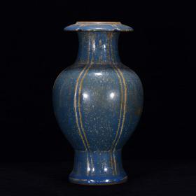 宋龙泉蓝釉盘口瓶2