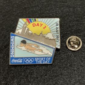 2012年伦敦奥运会徽章 可口可乐 游泳 奥运pin