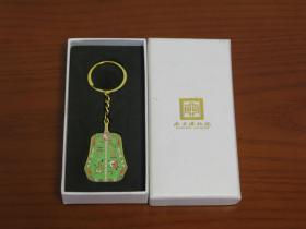 南京博物院 博物馆 金色扇子 钥匙扣 钥匙链