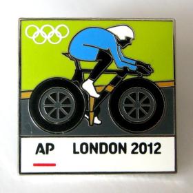 2012 伦敦 奥运会 媒体 AP 徽章 自行车