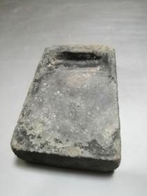案头清玩 老文房 民清时期非常厚重的一方老砚台（C006)