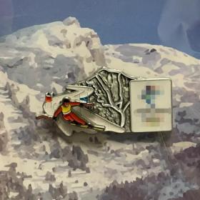 北京高山滑雪场馆徽章 雪飞燕 限量发行