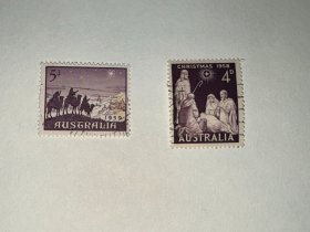 澳大利亚信销邮票 1958、1959年圣诞节