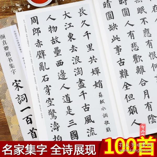 颜真卿楷书集字宋词一百首/中国历代经典碑帖集字