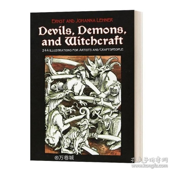 正版现货 魔鬼 恶魔和巫术插图集 Devils Demons and Witchcraft 英文原版艺术画册读物 进口英语书籍