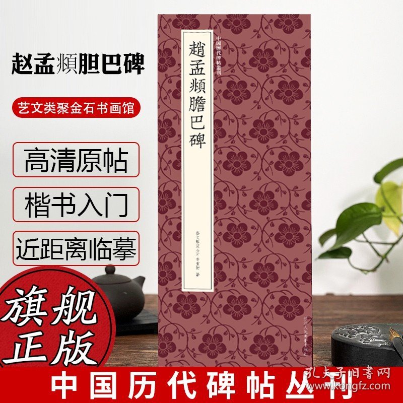 赵孟頫胆巴碑 赵孟頫晚年楷书代表作高清原碑帖+近距离临摹可平摊毛笔书法字帖入门临摹教材范本基础教程 正版中国历代碑帖丛刊