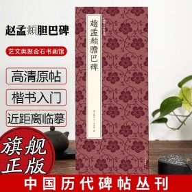 赵孟頫胆巴碑 赵孟頫晚年楷书代表作高清原碑帖+近距离临摹可平摊毛笔书法字帖入门临摹教材范本基础教程 正版中国历代碑帖丛刊