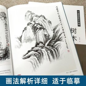 中国画教学画稿山水树木石涛白描倪瓒龚贤沈周王翚仇英名画家教学艺术教材自学教程绘画技法书籍 官方旗舰 天津人美