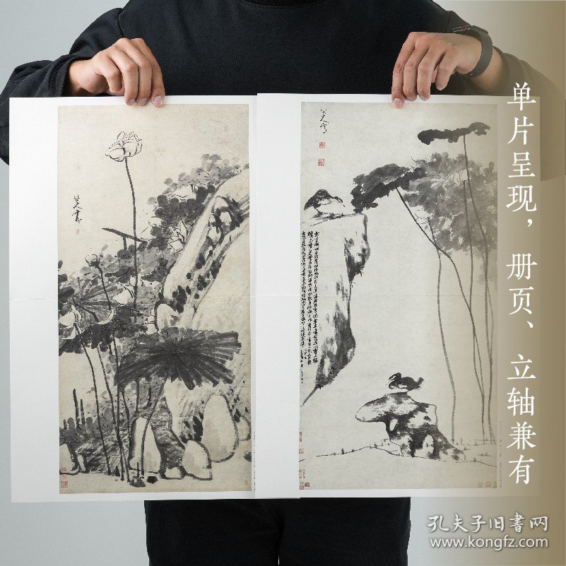 湖山画谱 恽寿平花鸟画谱 单片散装/册页立轴兼有/散页盒装高清还原/可临摹鉴赏装饰收藏 恽寿平花鸟画册页精选国画临摹卡书籍正版
