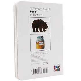 卡尔爷爷 食物 My Very First Book of Food 英文原版绘本 幼儿启蒙认知书2-5岁 上下翻页配对纸板撕不烂书 儿童食物单词启蒙认知