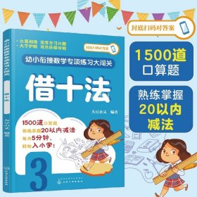 借十法 幼小衔接数学专项练习大闯关 3-6岁儿童幼小衔接数学知识启蒙练习 学前数学巧算能力运算规律提升  幼小衔接入学准备图书籍