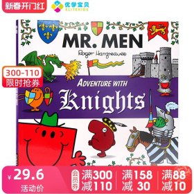 英文原版绘本 Mr. Men Adventure with Knights 奇先生妙小姐系列 骑士历险记 平装大开图画书 儿童英语启蒙绘本 动画片