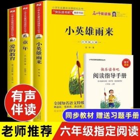 统编版快乐读书吧指定阅读六年级上（套装全3册）童年+爱的教育+小英雄雨来