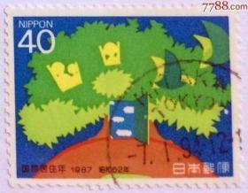 【日本邮票】1987年《国际居住年》1全信销