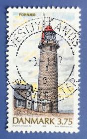 【丹麦邮票】1996年《灯塔》1信销(雕刻版)