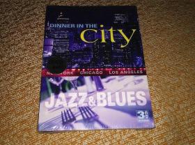 【加】美国三大城市主题爵士蓝调特辑 Jazz & Blues  - Dinner in the City 原版未拆封3cd