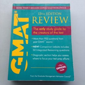 The Official Guide for GMAT Review, 13th EditionGMAT官方指南，第13版 英文原版