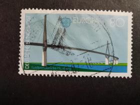 德国邮票（欧罗巴）：1987 EUROPA Stamps - Modern Architecture现代建筑 1枚7