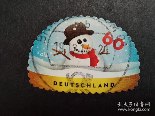 德国邮票（雪人）：2014 Snowman雪人 1套1枚5