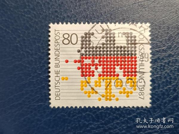 德国邮票（人物）1987 年人口普查1套1枚 （信销）2