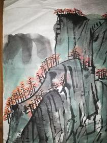 手绘真迹国画:无款20211005-04老旧 三尺