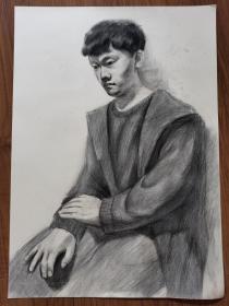 无款素描肖像：20210716-05