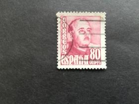 西班牙邮票（人物）：1954年  General Franco佛朗哥将军