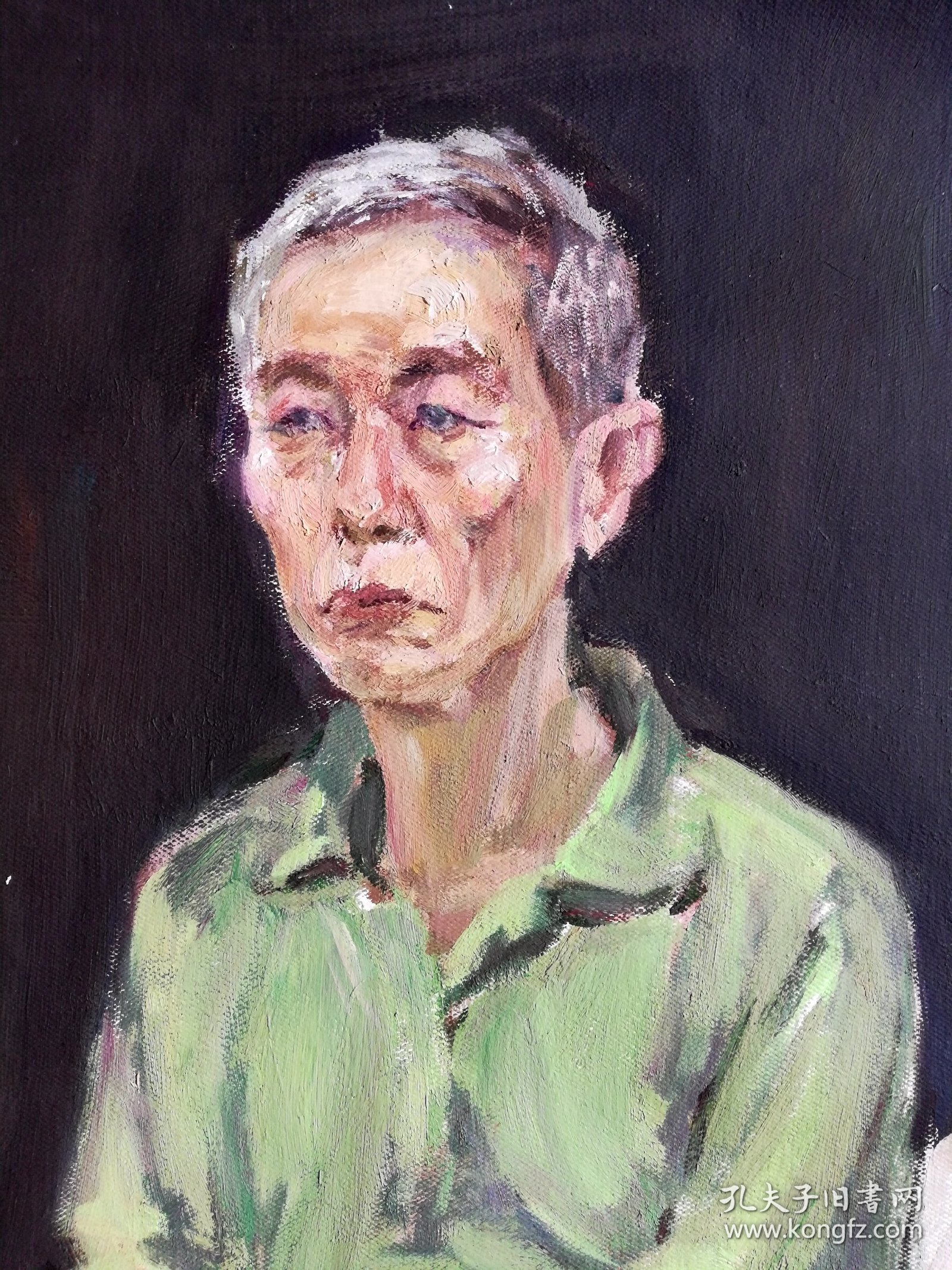 点击查看原图 手绘布面水粉画:无款20250509-10(人物 79x59)