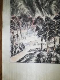 手绘真迹国画：张荫汉《江山如此多娇》立轴