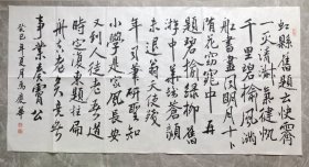 手书真迹书法：马庆华行书《虹县诗卷帖》四尺
