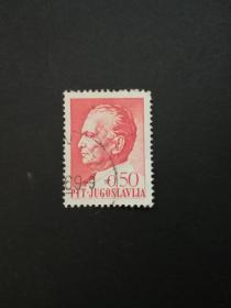 南斯拉夫邮票（人物）：上世纪60年代 铁托总统 1枚