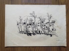 版画原作：广西美术家协会副主席、中国美术家协会理事杨瞾作品 1959.10