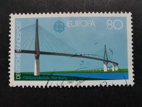 德国邮票（欧罗巴）：1987 EUROPA Stamps - Modern Architecture现代建筑 1枚