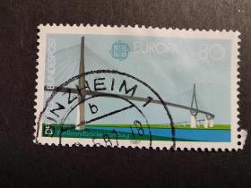 德国邮票（欧罗巴）：1987 EUROPA Stamps - Modern Architecture现代建筑 1枚6