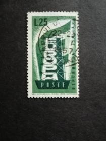 意大利邮票（邮政）：1956年欧罗巴邮票 欧洲邮票 花卉**