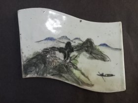 上世纪50年代镶嵌用瓷板画 山水画