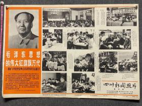 1977年6月四川省各地新华书店发行《毛主席选集》第五卷发行宣传画托裱