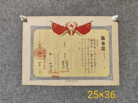 1957年4月、长沙市人民委员会、离婚证