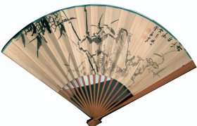 民国癸亥年金石山人（李金石？）扇面 原装表旧书法、绘画 一把 识者宝之 品如图