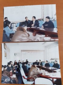 老照片:鸡西广播电视局2001年度表彰总结会2张(带底片)