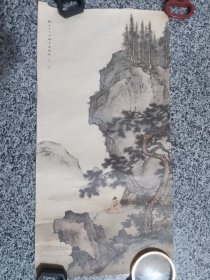 挂历宣纸画:山水人物画(1张 少梅 陈云彰/画)57.5X29CM