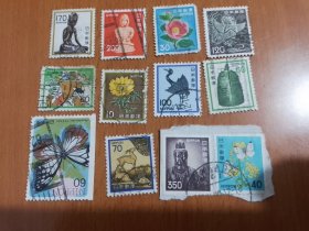 外国邮票·日本邮票·12枚合售