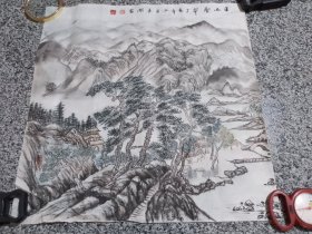 国画:溪山曡翠