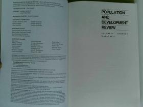 Population and Development Review 人口与发展评论学术  2014/03  VOL.40  NO.1