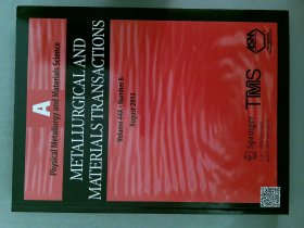 Metallurgical and Materials Transactions A冶金材料贸易2013/08