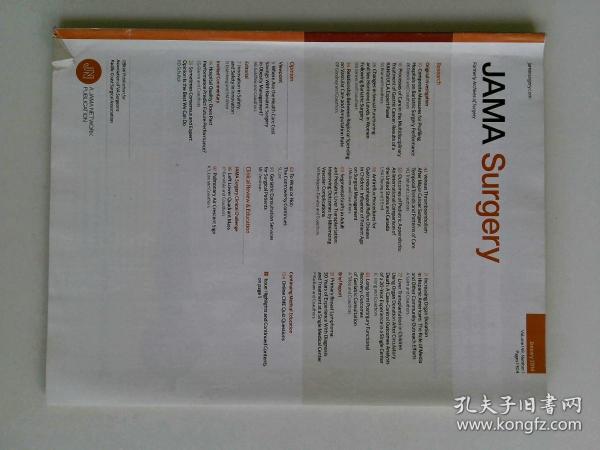 JAMA surgery 2014/01  VOL.149 NO.1 医学会杂志 外科学，外科手术; 手术室; 诊所